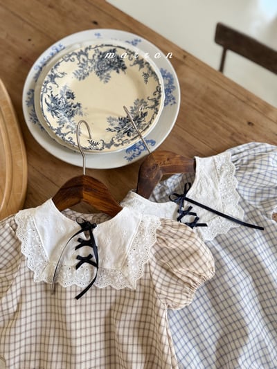 Marron01｜(3m-18m) 蕾絲蘋果套裝8