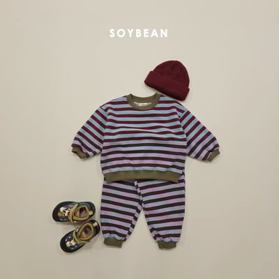 Soybean22｜(75cm-118cm) 撞色滾邊條紋套裝18