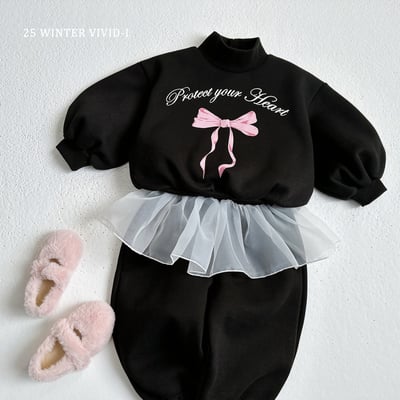 vivid102｜(78cm-125cm) 蝴蝶結中領公主袖喇叭套裝12