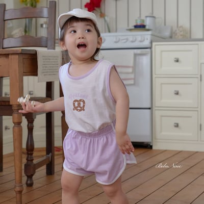 bebe nine07  (65cm-115cm) 2色愛心捲餅無袖套裝11