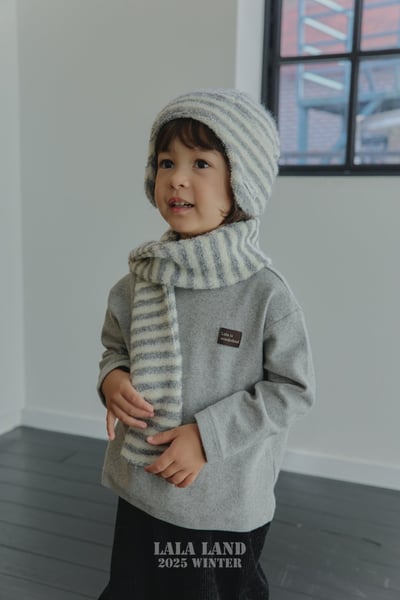 lala land47｜(free) 2色條紋保暖圍巾14