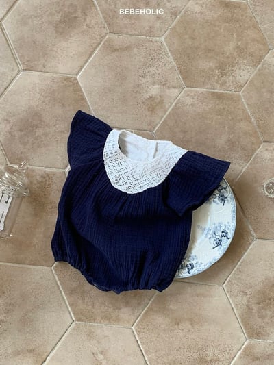 Bebe holic22｜(3m-18m) 編織領連身服8