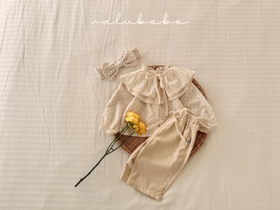 Valubebe69｜(65-90) 素面/條紋抽繩直筒褲15