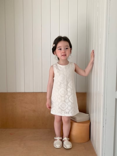 JE46｜(80-120cm) 蕾絲花連身褲15