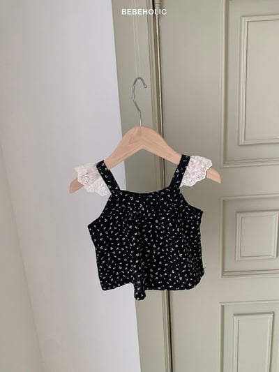 Bebe holic32｜(3m-18m) 碎花精靈袖上衣6