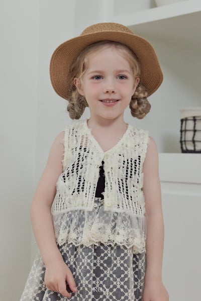 ROA22｜(6m-18m) 1色蕾絲鏤空背心8