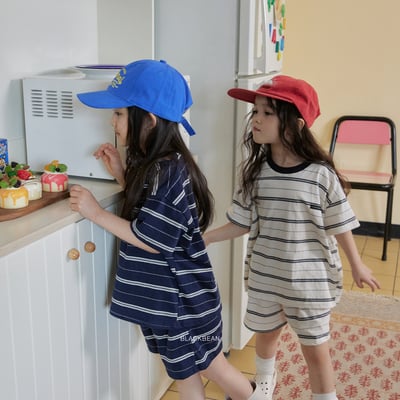 BEAN15｜(65-120cm) 條紋套裝15