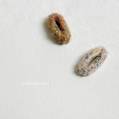 vivid106｜(free) 毛圈髮夾4