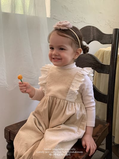 JE591｜(73-100cm) 蕾絲花邊連身褲/素面高領上衣10