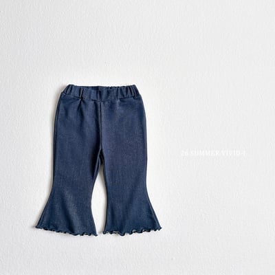 vivid94｜(78cm-125cm) 2款丹寧靛藍七分喇叭褲3