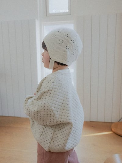 MiniRobe05｜(free) 素面針織鈕扣帽8