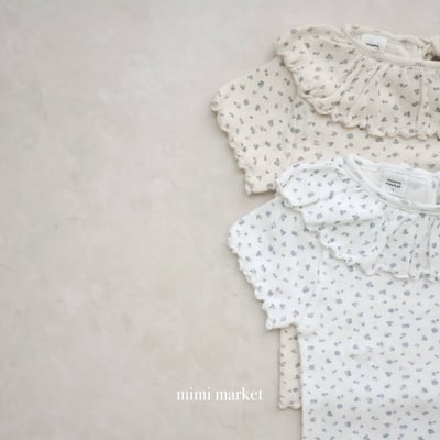 mimi market12 (75-90cm)  碎花荷葉邊上衣4