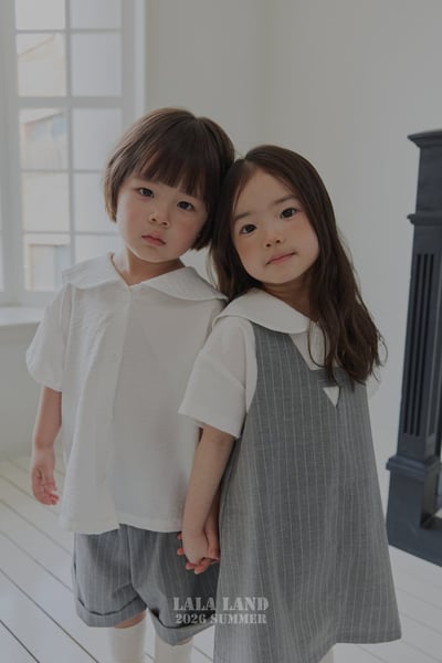 lala land46｜(75-120cm) 2色簡約翻領襯衫8