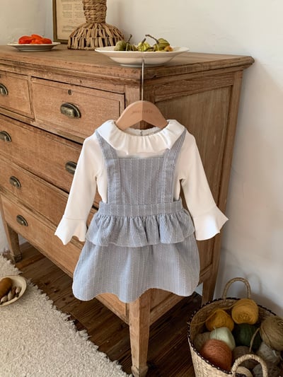 JE637｜(73cm-110cm) 麻花和葉背心洋裝/喇叭袖上衣22