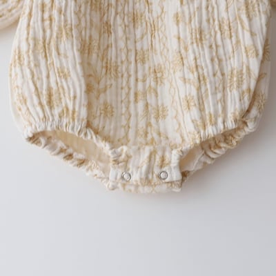 LEMONADE19｜(55cm-85cm) 2色翻領碎花包屁衣9