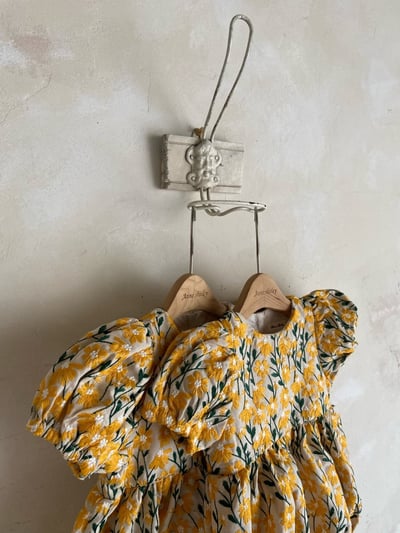 Anne Shirley38｜(3m-22m) 2色夏日刺繡花卉包屁衣9