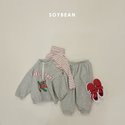 Soybean13｜(75cm-118cm) 印花半開襟休閒套裝15