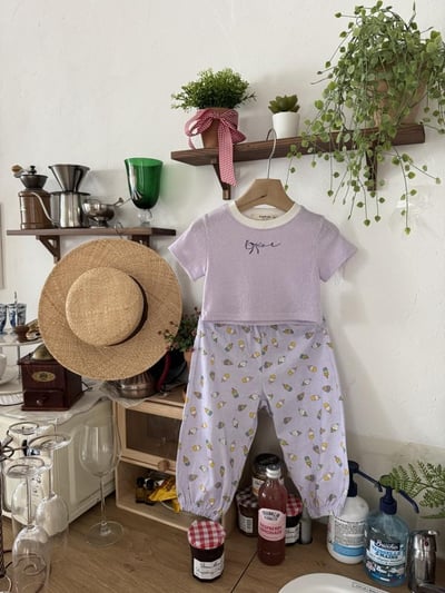 LePetitmot23｜(80-125cm) 拼色蝴蝶結上衣6