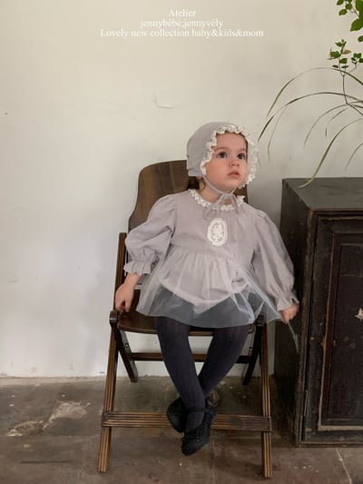 JE557｜(66-90cm) 蕾絲袖章包屁衣含帽子18