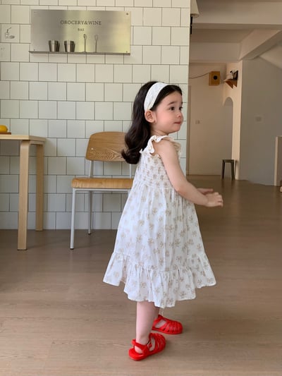 JE35｜(66-130cm) 抓皺碎花包屁衣/洋裝18