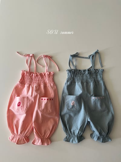 SO.U28｜(6m-4y) 印花綁帶連身褲1