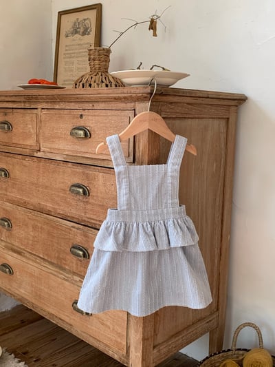 JE637｜(73cm-110cm) 麻花和葉背心洋裝/喇叭袖上衣24