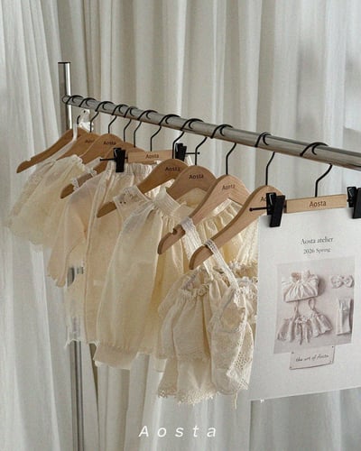 AOSTA16｜(6m-5y) 蕾絲綁帶背心12