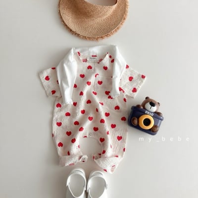 my_bebe16｜(58-72cm) 短袖連身包屁褲9