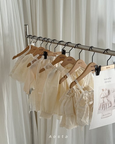 AOSTA21｜(6m-5y) 立領壓紋/細條襯衫15