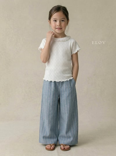 Mon petit12｜(73-118cm) 2色亞麻條紋寬褲8