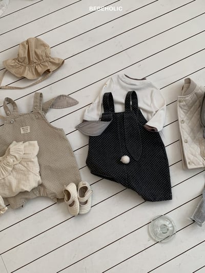 Bebe holic55｜(6m-18m) 波點小兔吊帶包屁褲9