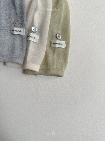 Atomeme06｜(70-110) 鈕扣設計開襟外套13