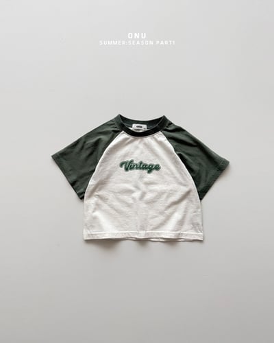 onu24｜(70cm-115cm) 撞色英字印花上衣11