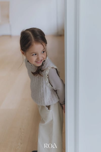 ROA30｜(80cm-120cm) 2色甜美針織花邊背心8