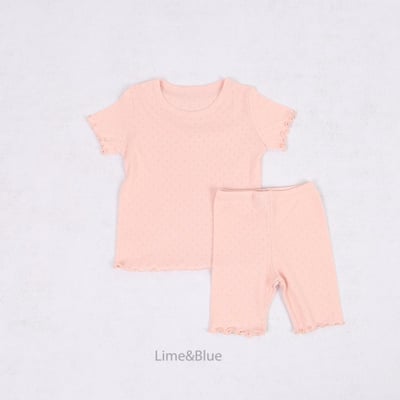 LIME&BLUE09｜(80-118cm)  木耳邊素色居家服8