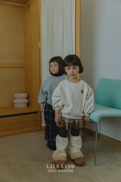 lala land51｜(75cm-120cm) 3色法蘭絨學院格紋褲裙12