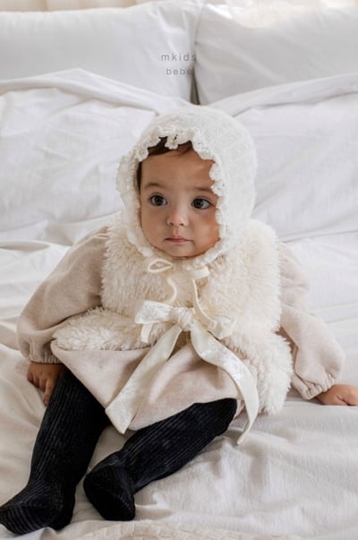 M-KIDS03｜(55-80cm) 2色蕾絲印花包屁衣6