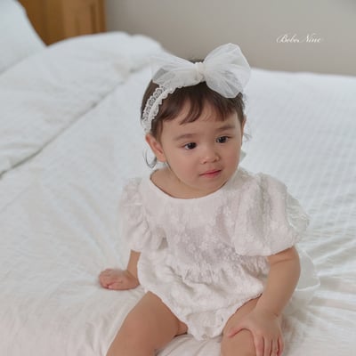 bebe nine50  (Free) 2色蝴蝶結蕾絲髮帶15