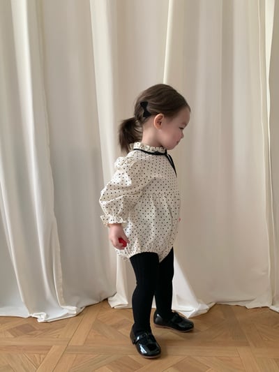 JE600｜(66cm-90cm) 波點緞帶包屁衣3