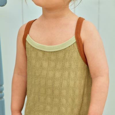 1st blue44｜(~93-118cm) 配色肩帶背心3