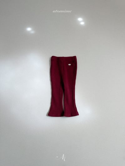 AT06｜(70-110) 柔軟羅紋微喇叭褲9