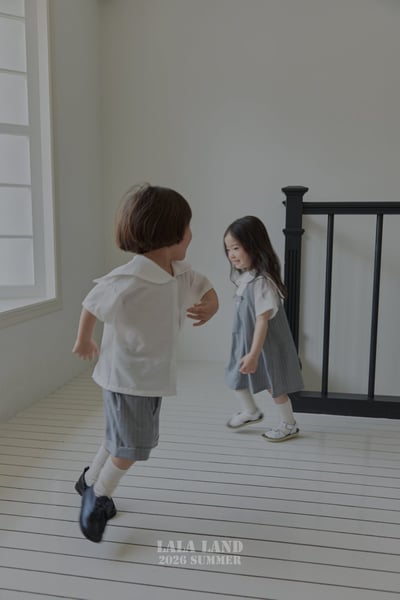 lala land46｜(75-120cm) 2色簡約翻領襯衫7