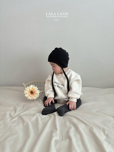 lala land14｜(60cm-83cm) 2色簡約英字內刷毛包屁衣10