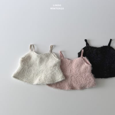 Lindo38｜(80cm-125cm) 毛毛緞帶背心8