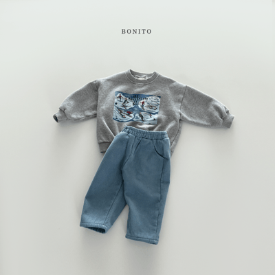 Bonito23｜(75cm-125cm) 滑雪印花休閒上衣9
