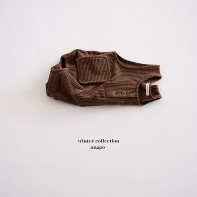 anggo32｜(3m-12m) 燈芯絨口袋包屁衣6
