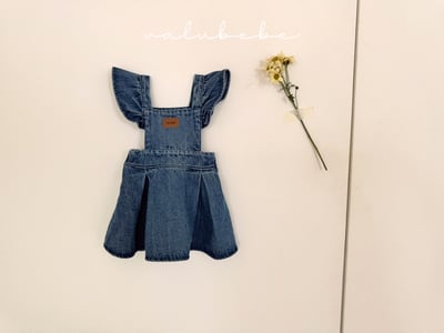 Valubebe75｜(65-90) 荷葉牛仔洋裝12