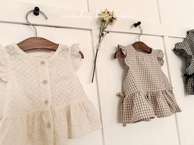 Valubebe22｜(65-90) 荷葉袖邊背心11