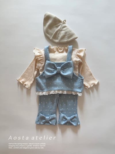AOSTA26｜(6m-5y) 蝴蝶結蕾絲小背心23