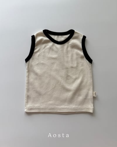 AOSTA48｜(6m-5y) 4款羅紋無袖背心5